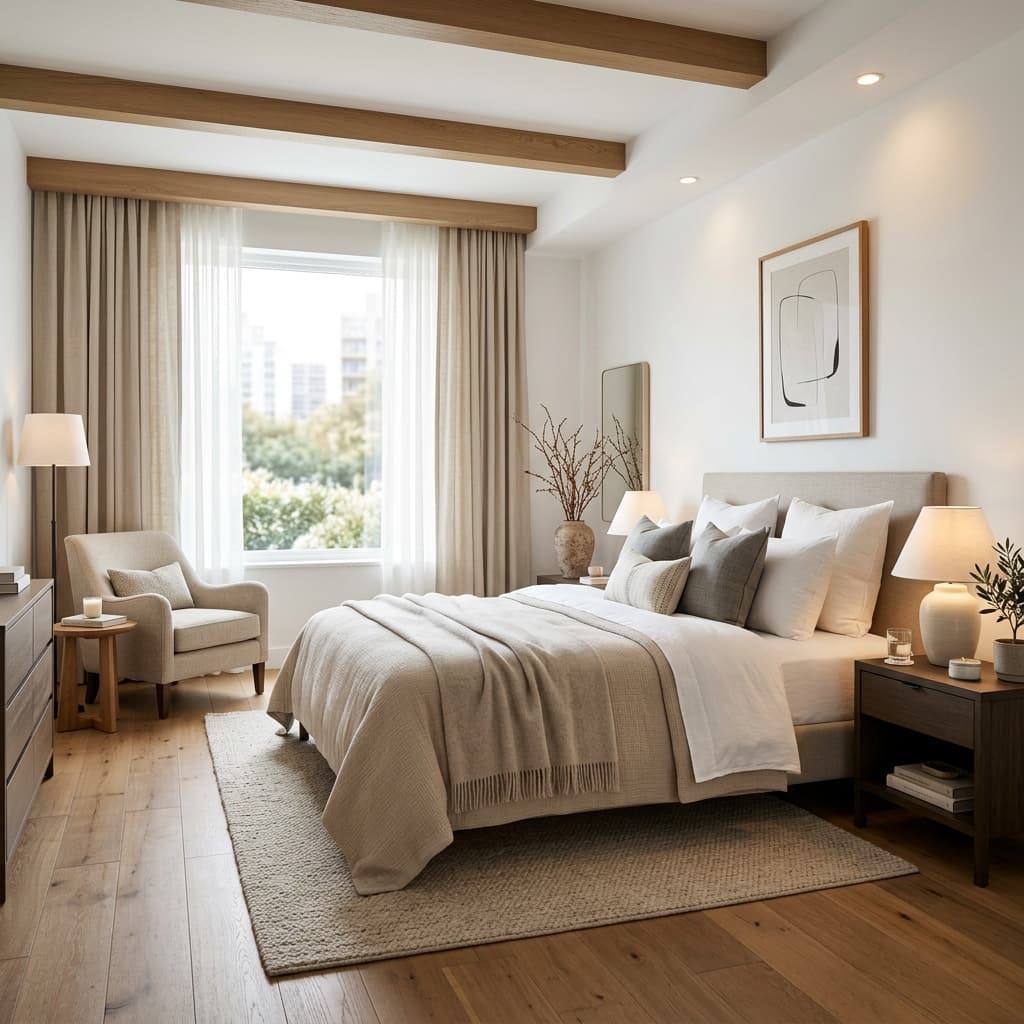 Clean and modern living space